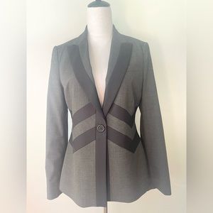 BCBG MAXAZRIA Blazer Black and Gray